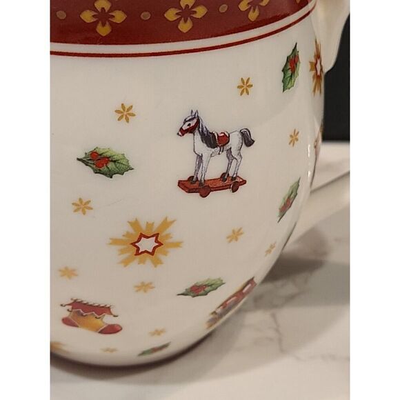 2017 Villeroy & Boch TOY'S DELIGHT Santa's Sleigh Ride 4" Christmas Mug Holiday - Picture 5 of 7